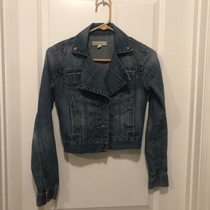 Bullhead Black moto denim jacket size small